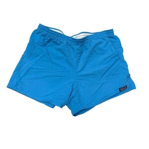 Patagonia Bright Blue barely baggies women’s size medium shorts